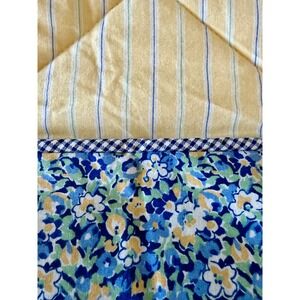 Tommy Hilfiger Elizabeth Anne King Reversible Comforter Sham Set Floral Stripe